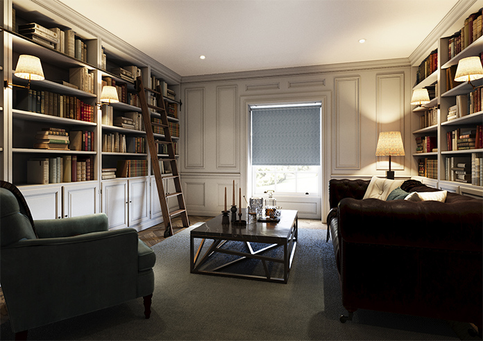 Perla, Bali Blue - Twist&Fit Roller Blind - Image 7